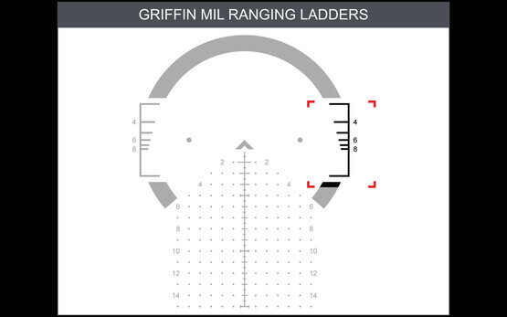 PA GLx 2.5-10x44 FFP Rifle Scope with ACSS-Griffin-Mil Ranging Ladders